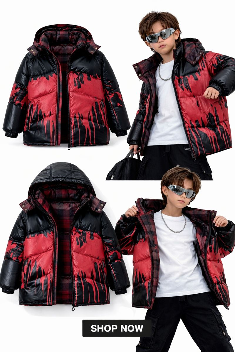 SHFLABX Kids Reactive Shell Jacket｜Water & Heat Color-Changing Windbreaker