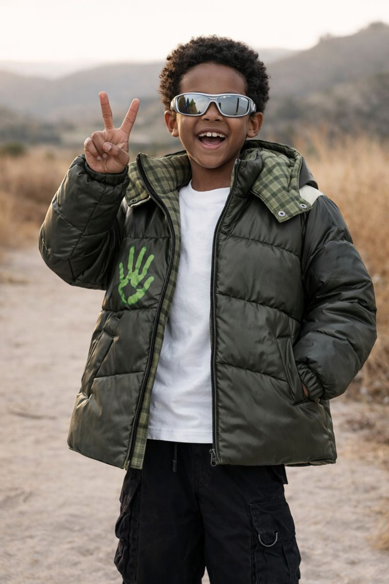 SHFLABX Kids Reactive Shell Jacket｜Water & Heat Color-Changing Windbreaker