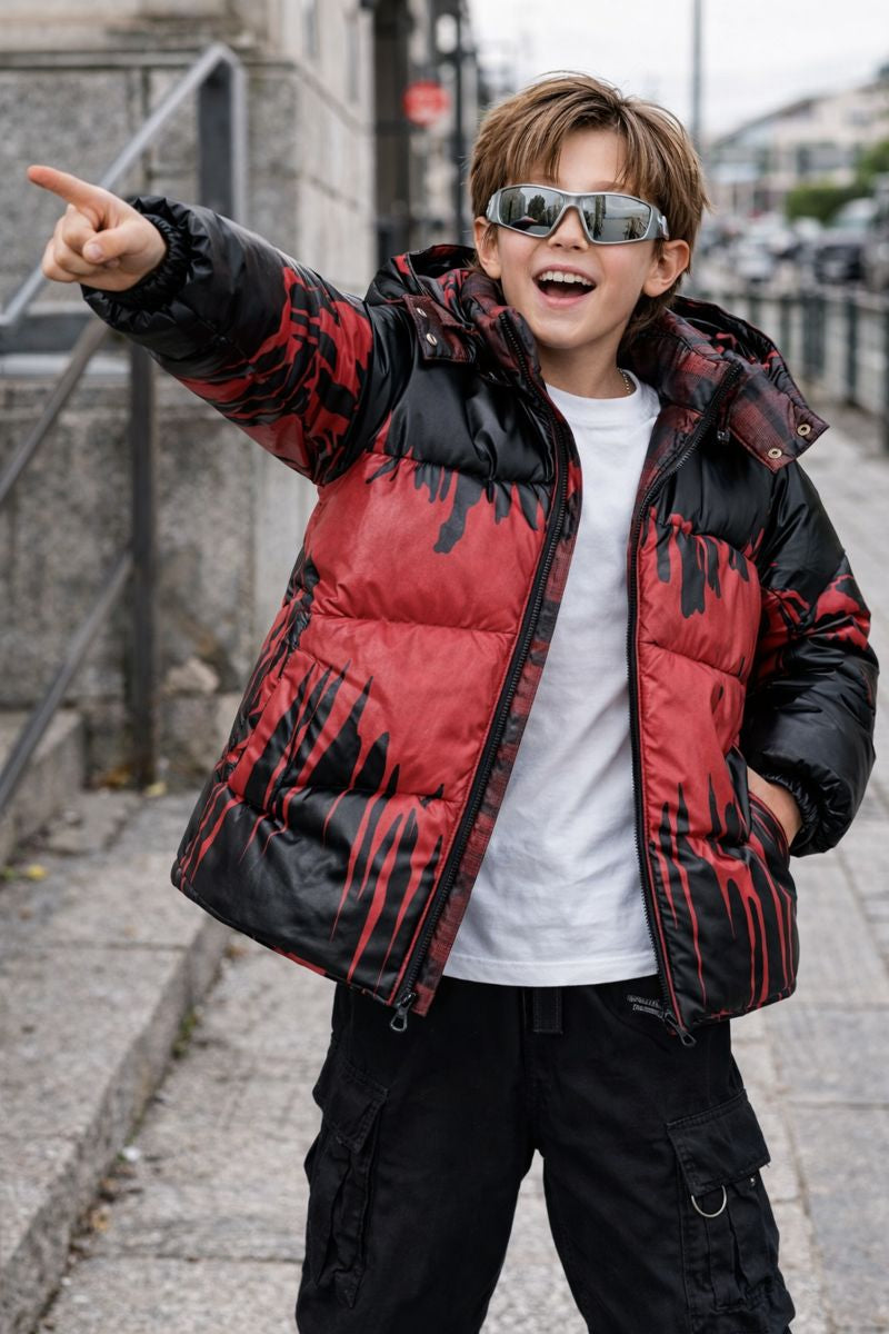 SHFLABX Kids Reactive Shell Jacket｜Water & Heat Color-Changing Windbreaker