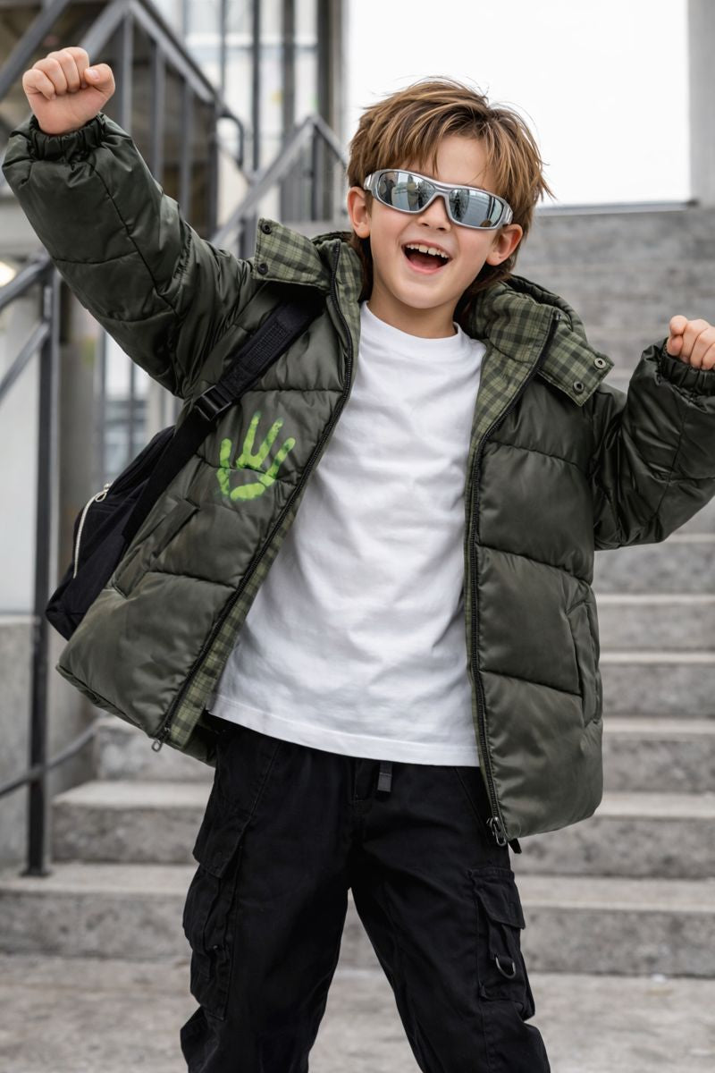SHFLABX Kids Reactive Shell Jacket｜Water & Heat Color-Changing Windbreaker