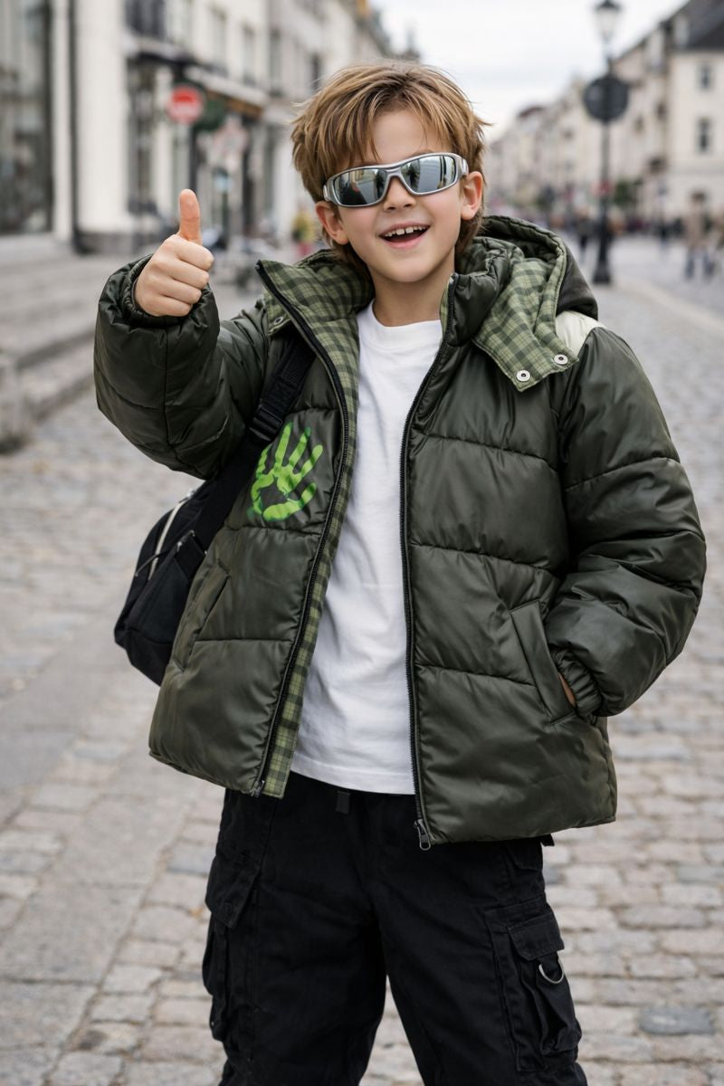 SHFLABX Kids Reactive Shell Jacket｜Water & Heat Color-Changing Windbreaker