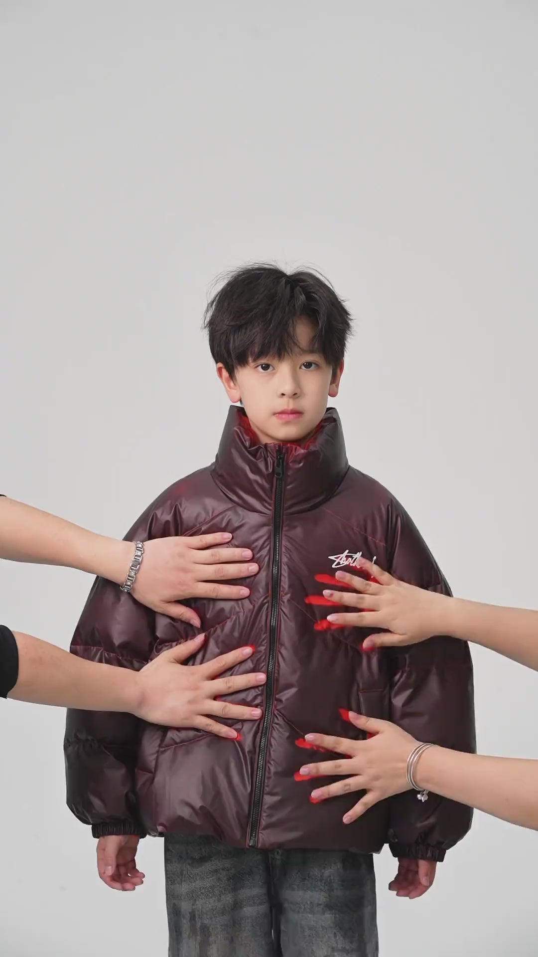 SHFLABX Kids Reactive Shell Jacket｜Water & Heat Color-Changing Windbreaker